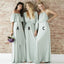 Mismatched Chiffon Light Green Long Bridesmaid Dresses Online, WG211