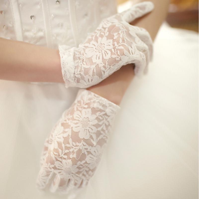 Wedding Gloves, Lace Wedding Gloves, Short Gloves, TYP0533
