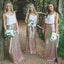 V Neck Casual Long Mermaid Sequin Cheap Bridesmaid Dresses Online, WG261