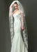 Stunning Tulle Long Wedding Veil With Lace Appliques ,WV0127