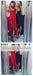 High Low V Neck Simple Cheap Short Red Homecoming Dresses Online, CM535