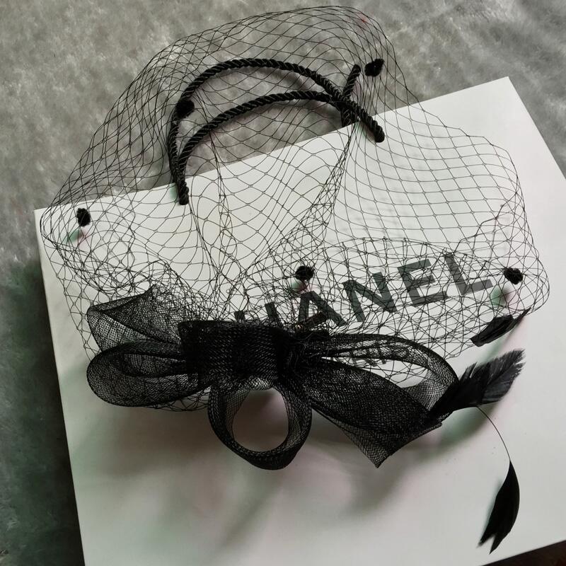 Vintage Inspired Black Lace Wedding Headpiece, Wedding Headpiece, Wedding Accessories, VB0607
