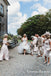 Charming Off-The-Shoulder Half-Sleeves Blush Pink Chiffon Long Cheap Bridesmaid Dresses, BDS0059