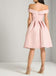 Off Shoulder Pink Cheap 2018 Homecoming Dresses Under 100, CM401