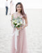 Romantic Pink Tulle Multiway Long Cheap Bridesmaid Dresses, QB0875