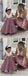 A-Line V-Neck Sleeveless Purple Floor Length Flower Girl Dresses With Applique, QB0829