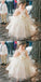 Ball Gown Spaghetti Straps Tulle Cheap Flower Girl Dresses, QB0089