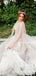 Sexy Deep V-neck Backless Sleeveless Tulle Long Lace Appliqued Charming Cheap Wedding Dresses, QB0931