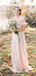 Simple Newest Charming Off-The-Shoulder Chiffon Long Cheap Bridesmaid Dresses With Ruffles, QB0915