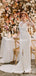 Newest Charming Sexy Spaghetti Strap V-neck Sleeveless Long Cheap Mermaid Wedding Dresses, QB0939