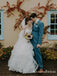 Romantic Sweetheart Organza Lace Appliqued Ball Gown Long Cheap Wedding Dresses, WDS0018